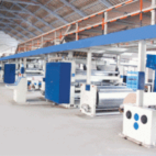 Corrugated cardboard production lin